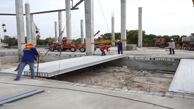 استفاده از دال بتنی در قسمت های مختلف سازه‌