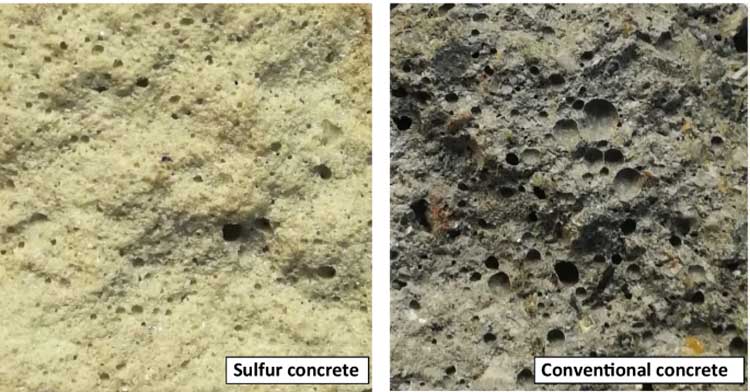 تفاوت بتن گوگردی نسبت به بتن معمولی